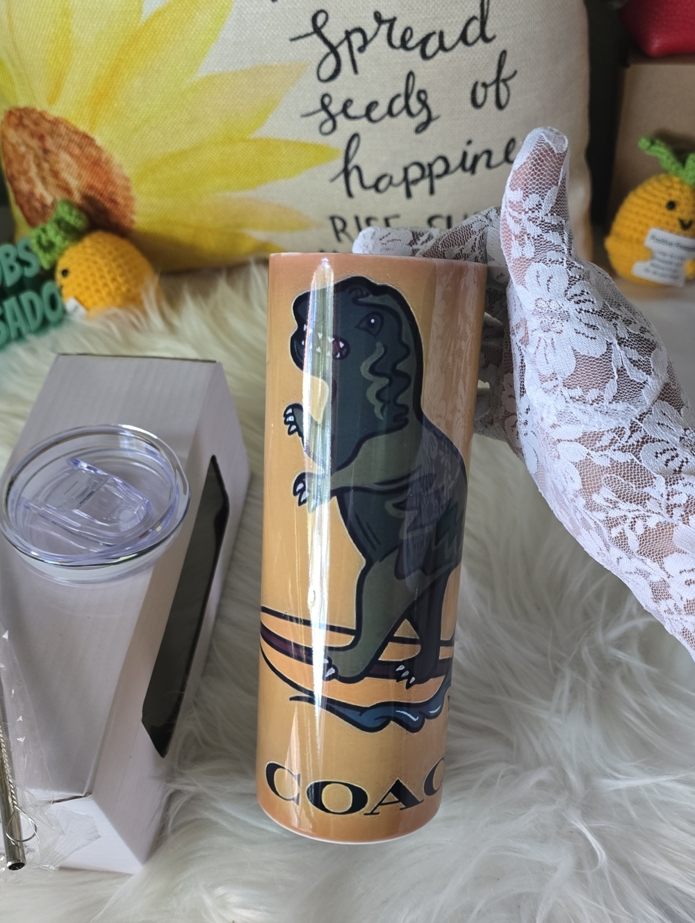 Cute Travel Tumbler Off BRAND NWT - Picture 6 of 11